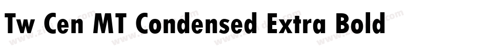 Tw Cen MT Condensed Extra Bold字体转换